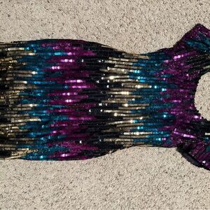 Multicolor Sequin Dress